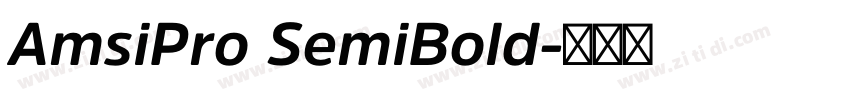 AmsiPro SemiBold字体转换
